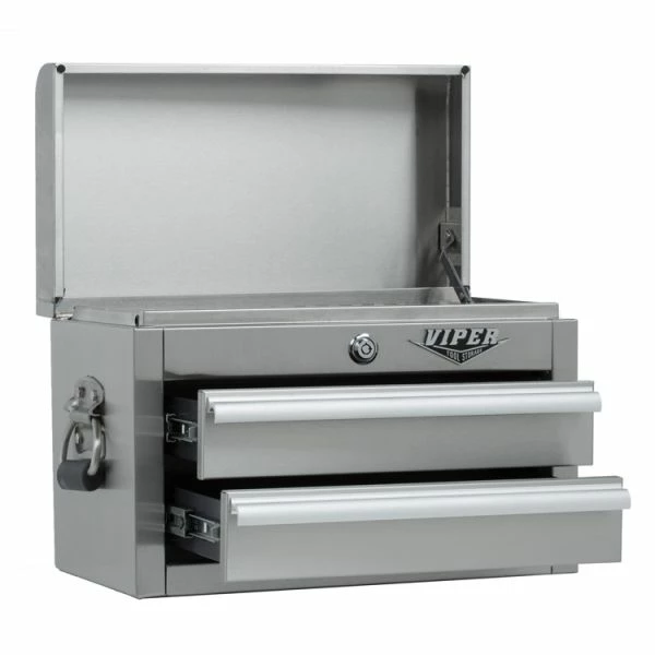 Outlet βοΈ Viper Storage Viper Tool Storage 18-Inch 2-Drawer Stainless Steel Mini Chest V218MCSS π€© 3 Outlet βοΈ Viper Storage Viper Tool Storage 18-Inch 2-Drawer Stainless Steel Mini Chest V218MCSS π€© - Image 3