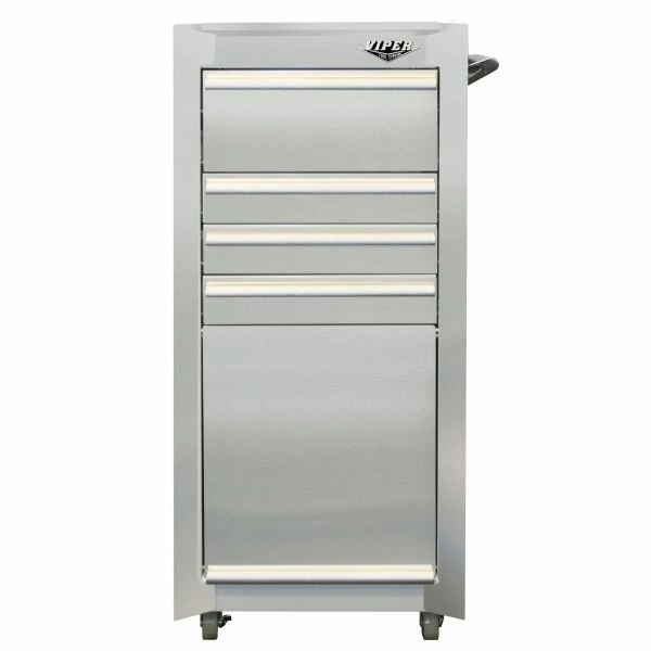 Best Pirce ๐ Viper Storage Viper Tool Storage 16-Inch 4 Drawer 304 Stainless Steel Rolling Tool / Salon Cart V180 ๐ฅ 2 Best Pirce ๐ Viper Storage Viper Tool Storage 16-Inch 4 Drawer 304 Stainless Steel Rolling Tool / Salon Cart V180 ๐ฅ - Image 2