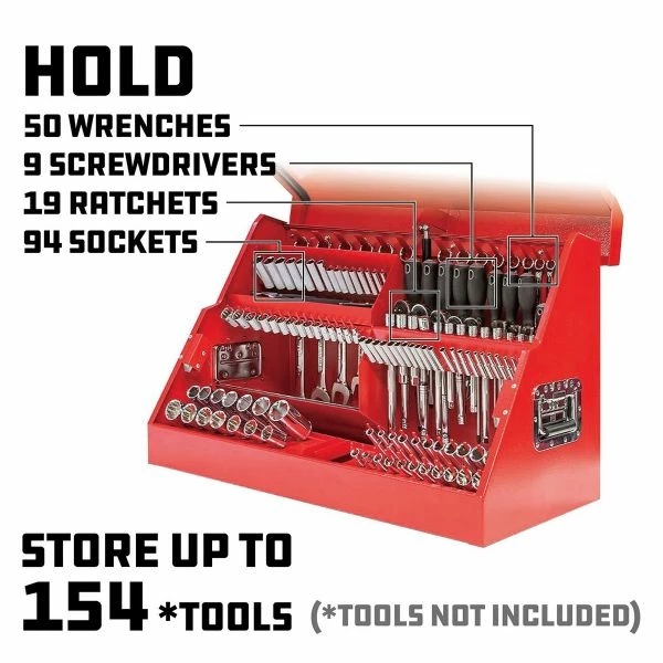 Best deal βοΈ Powerbuilt 26 Inch RAPID BOX W/FRONT COVER (Red) 240311 𧨠2 Best deal βοΈ Powerbuilt 26 Inch RAPID BOX W/FRONT COVER (Red) 240311 𧨠- Image 2