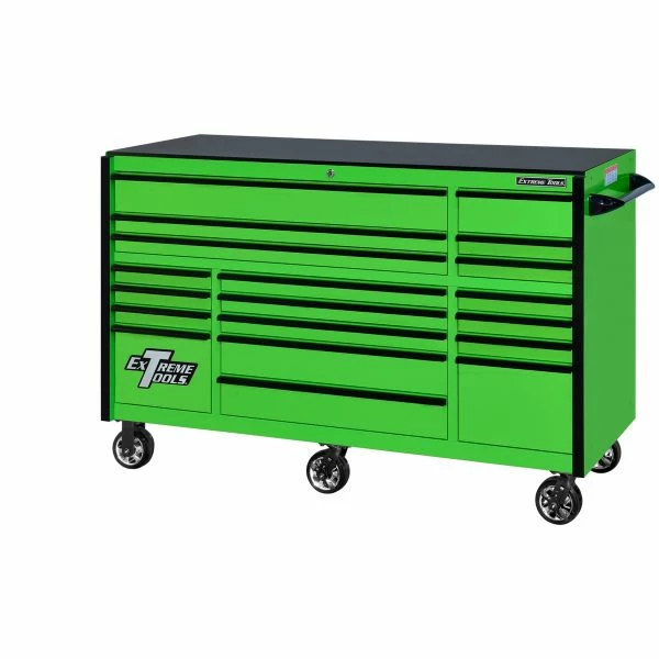 Outlet โ๏ธ Extreme Tools RX Series 72 In.W X 30 In.D 19 Drawer Roller Cabinet Green RX723019RCGNBK-250 ๐ฅฐ 2 Outlet โ๏ธ Extreme Tools RX Series 72 In.W X 30 In.D 19 Drawer Roller Cabinet Green RX723019RCGNBK-250 ๐ฅฐ - Image 2