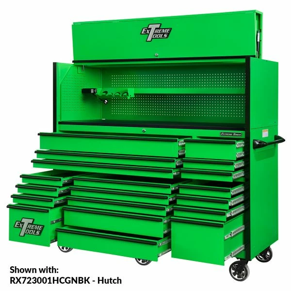 Outlet โ๏ธ Extreme Tools RX Series 72 In.W X 30 In.D 19 Drawer Roller Cabinet Green RX723019RCGNBK-250 ๐ฅฐ 3 Outlet โ๏ธ Extreme Tools RX Series 72 In.W X 30 In.D 19 Drawer Roller Cabinet Green RX723019RCGNBK-250 ๐ฅฐ - Image 3