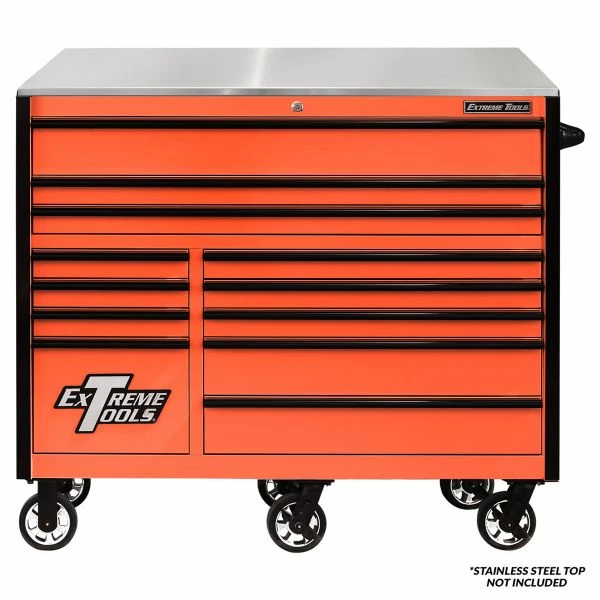 Best deal ๐ Extreme Tools RX Series 55 In.W X 25 In.D 12 Drawer Roller Cabinet Orange RX552512RCORBK-X โจ 2 Best deal ๐ Extreme Tools RX Series 55 In.W X 25 In.D 12 Drawer Roller Cabinet Orange RX552512RCORBK-X โจ - Image 2