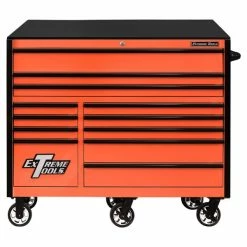 Best deal ๐ Extreme Tools RX Series 55 In.W X 25 In.D 12 Drawer Roller Cabinet Orange RX552512RCORBK-X โจ