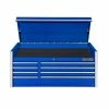 Promo 🎉 Extreme Tools RX Series 55 In.W X 25 In.D 8 Drawer Top Chest Blue RX552508CHBL 🎁