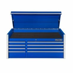 Promo π Extreme Tools RX Series 55 In.W X 25 In.D 8 Drawer Top Chest Blue RX552508CHBL π