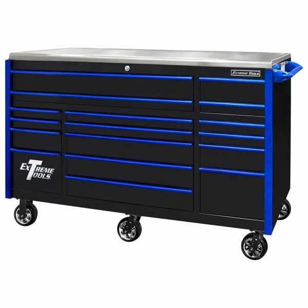 Hot Sale 🧨 Extreme Tools EXQ Series 72 In.W X 30 In.D Professional Triple Bank Roller Cabinet Black EX7217RCQBK ✨ 1 Hot Sale 🧨 Extreme Tools EXQ Series 72 In.W X 30 In.D Professional Triple Bank Roller Cabinet Black EX7217RCQBK ✨