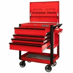 New ๐ Extreme Tools EX Series 33 In. Deluxe Tool Cart Red EX3304TCRDBK โค๏ธ