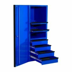 Flash Sale ⭐ Extreme Tools EXQ Series 24 In.W X 30 In.D And 3 Shelf Professional Side Cabinet Blue EX2404SCQBLBK 🎁
