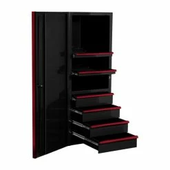 Cheapest 🥰 Extreme Tools EXQ Series 24 In.W X 30 In.D And 3 Shelf Professional Side Cabinet Black EX2404SCQBKR 🌟