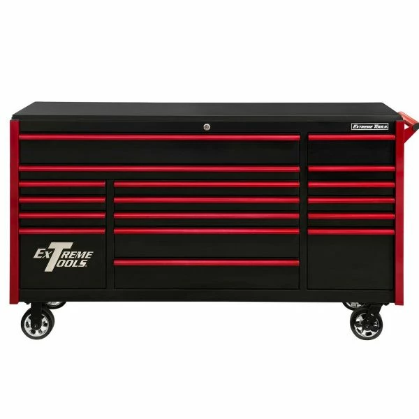 Best Sale ๐ Extreme Tools DX Series 72 In.W X 21 In.D Triple Bank Roller Cabinet Black DX722117RCBKRD ๐ 2 Best Sale ๐ Extreme Tools DX Series 72 In.W X 21 In.D Triple Bank Roller Cabinet Black DX722117RCBKRD ๐ - Image 2