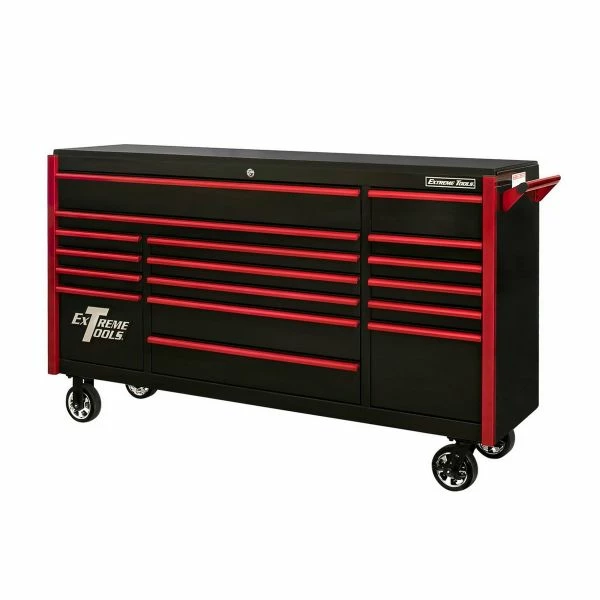 Best Sale ๐ Extreme Tools DX Series 72 In.W X 21 In.D Triple Bank Roller Cabinet Black DX722117RCBKRD ๐ 3 Best Sale ๐ Extreme Tools DX Series 72 In.W X 21 In.D Triple Bank Roller Cabinet Black DX722117RCBKRD ๐ - Image 3