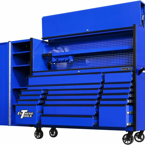 New ๐ Extreme Tools DX Series 72 In. Professional Hutch And Roller Cabinet Combo Blue DX7218HRUK ๐ฅฐ 3 New ๐ Extreme Tools DX Series 72 In. Professional Hutch And Roller Cabinet Combo Blue DX7218HRUK ๐ฅฐ - Image 3