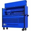 New 🎁 Extreme Tools DX Series 72 In. Professional Hutch And Roller Cabinet Combo Blue DX7218HRUK 🥰