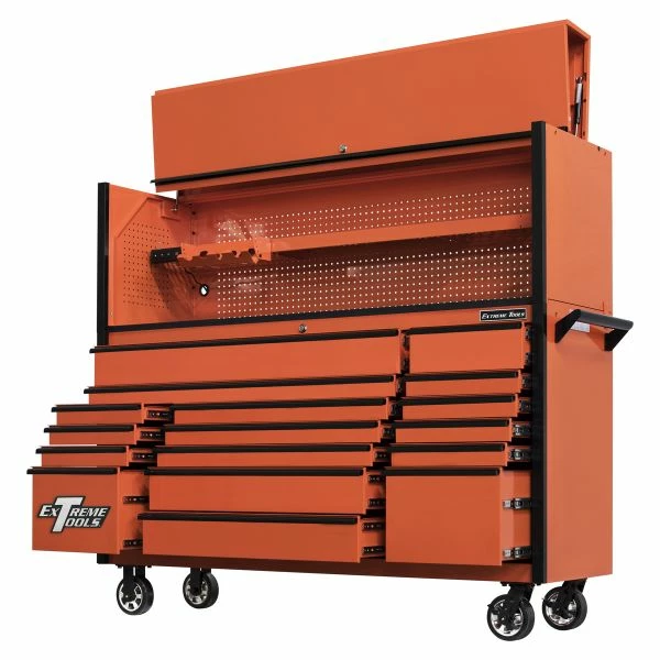 Promo ๐ Extreme Tools DX Series 72 In. Professional Hutch And Roller Cabinet Combo Orange DX7218HROK โค๏ธ 2 Promo ๐ Extreme Tools DX Series 72 In. Professional Hutch And Roller Cabinet Combo Orange DX7218HROK โค๏ธ - Image 2