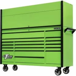 Best Pirce 😉 Extreme Tools DX Series 72 In. Professional Hutch And Roller Cabinet Combo Green DX7218HRGK ✔️