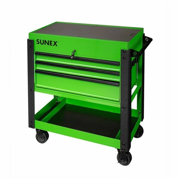 Cheapest 🎁 Sunex 3 DRAWER SLIDE TOP UTILITY CART W/POWER STRIP- LIME GREEN 8035XTLG 🤩 1 Cheapest 🎁 Sunex 3 DRAWER SLIDE TOP UTILITY CART W/POWER STRIP- LIME GREEN 8035XTLG 🤩