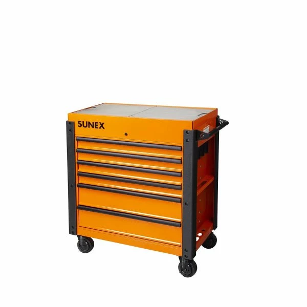 Promo ✨ Sunex 6 DRAWER SLIDE TOP SERVICE CART W/POWER STRIP - ORANGE 8035XTFDOR 🥰 3 Promo ✨ Sunex 6 DRAWER SLIDE TOP SERVICE CART W/POWER STRIP - ORANGE 8035XTFDOR 🥰 - Image 3