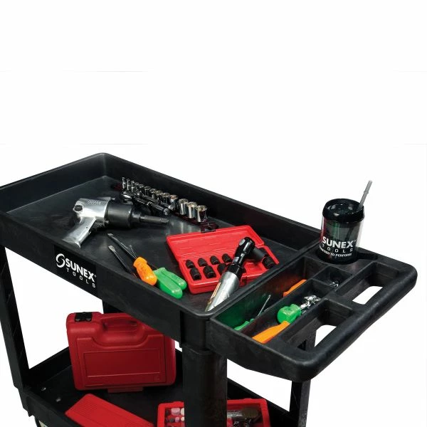 Cheapest โค๏ธ Sunex Standard Plastic Utility Cart Black 8034 ๐ 2 Cheapest โค๏ธ Sunex Standard Plastic Utility Cart Black 8034 ๐ - Image 2