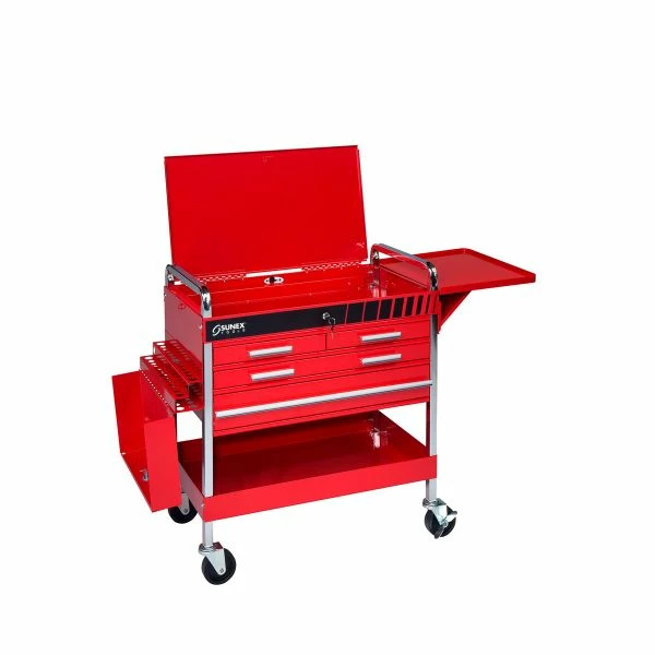 Budget ๐ฅฐ Sunex Deluxe Service Cart - Red 8013ADELUXE ๐งจ 2 Budget ๐ฅฐ Sunex Deluxe Service Cart - Red 8013ADELUXE ๐งจ - Image 2