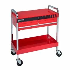 Budget 🌟 Sunex Service Cart With Locking Top W/ Locking Drawer - Red 8013A 😍