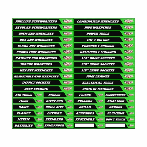 Hot Sale ๐ฅ Viper Tool Storage Magnetic ๐งฐ Toolbox Labels Pre-Printed Lime Green VMLLGPP ๐ 1 Hot Sale ๐ฅ Viper Tool Storage Magnetic ๐งฐ Toolbox Labels Pre-Printed Lime Green VMLLGPP ๐