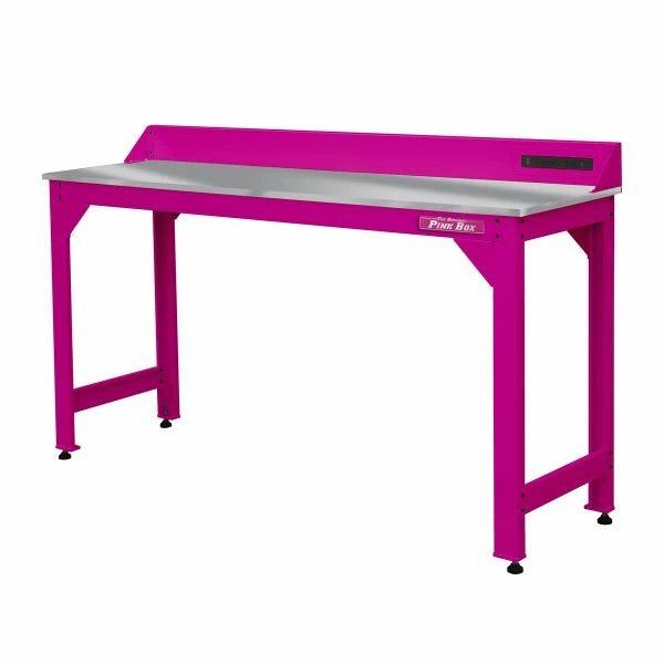 Brand new ๐ฅ The Original Pink Box 72 In. Steel Worktable Frame Pink With Stainless Steel Work Top PB72WTF_SS ๐ 2 Brand new ๐ฅ The Original Pink Box 72 In. Steel Worktable Frame Pink With Stainless Steel Work Top PB72WTF_SS ๐ - Image 2