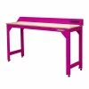 Deals 🎉 The Original Pink Box 72 In. Steel Worktable Frame Pink With Butcher Block Work Top PB72WTF_BB ✨