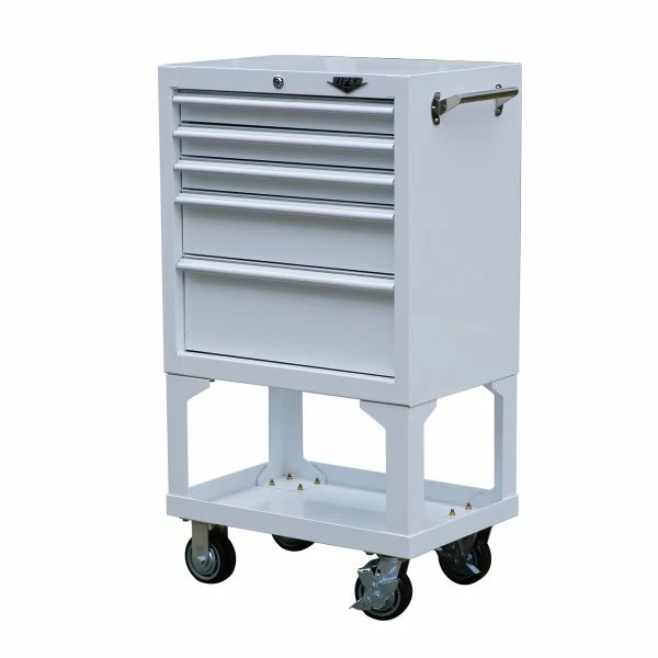 Buy ๐คฉ Viper Tool Storage 26 In. 5-Drawer 18G Steel Mechanics Cart With Bulk Storage White RG2605WHLL ๐ 2 Buy ๐คฉ Viper Tool Storage 26 In. 5-Drawer 18G Steel Mechanics Cart With Bulk Storage White RG2605WHLL ๐ - Image 2
