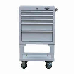 Buy ๐คฉ Viper Tool Storage 26 In. 5-Drawer 18G Steel Mechanics Cart With Bulk Storage White RG2605WHLL ๐