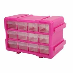 Best reviews of 👍 The Original Pink Box 12-Drawer Small Parts Bin Pink PB12PBS 🥰