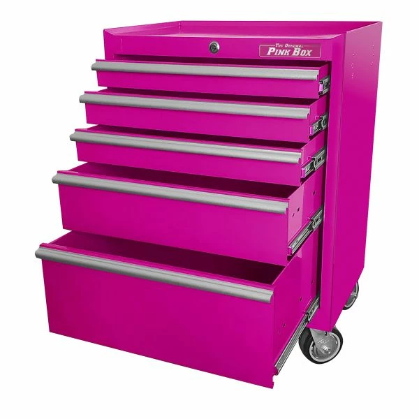 Flash Sale โญ The Original Pink Box 26 In. 3 Piece 10-Drawer Rolling Cabinet Bundle Pink PBC2610R ๐งจ 4 Flash Sale โญ The Original Pink Box 26 In. 3 Piece 10-Drawer Rolling Cabinet Bundle Pink PBC2610R ๐งจ - Image 4