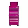 Flash Sale ⭐ The Original Pink Box 26 In. 3 Piece 10-Drawer Rolling Cabinet Bundle Pink PBC2610R 🧨