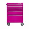 Buy 🌟 The Original Pink Box 26 In. 5-Drawer Rolling Cabinet With Soft Close Slides Pink PB2605RSC 🛒