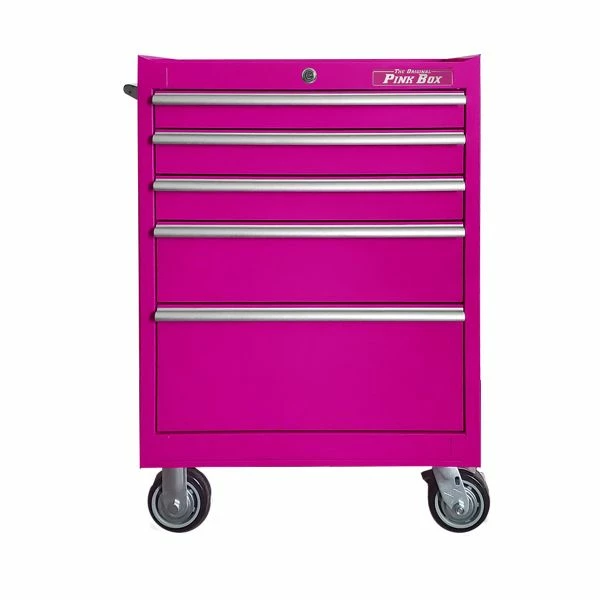 Buy ๐ The Original Pink Box 26 In. 5-Drawer Rolling Cabinet With Soft Close Slides Pink PB2605RSC ๐ 1 Buy ๐ The Original Pink Box 26 In. 5-Drawer Rolling Cabinet With Soft Close Slides Pink PB2605RSC ๐
