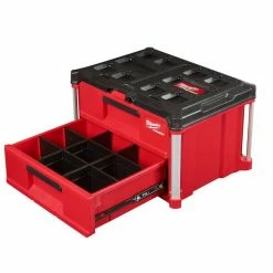 Flash Sale 💯 Milwaukee PACKOUT 2-Drawer Tool Box 48-22-8442 🔥 -Burr King Sales p64956 2 1