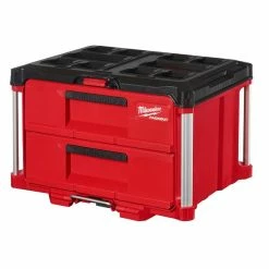 Burr King Sales 18 Flash Sale 💯 Milwaukee PACKOUT 2-Drawer Tool Box 48-22-8442 🔥