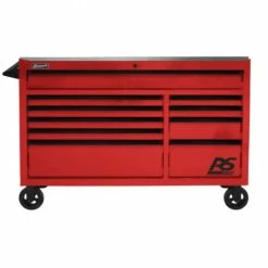 Hot Sale 🥰 Homak 54” RS Pro 10-Drawer Roller Cabinet With Stainless Top Red RD04054014 🔥