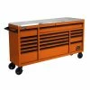 Best reviews of 🧨 Homak 72” RS Pro 16-Drawer Roller Cabinet With Stainless Top Orange OG04072164 ✔️