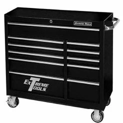 Budget 🔔 Extreme Tools Roller Cabinet Black PWS4124RCTXBK 😀