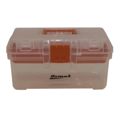 Coupon โค๏ธ Homak 15 Inch Plastic Transparent ๐งฐ Toolbox W/ Tray TP00115088 ๐ฏ