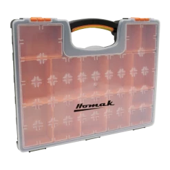 Wholesale 🌟 Homak Plastic Organizer W/ 22 Removable Bins HA01122238 😀