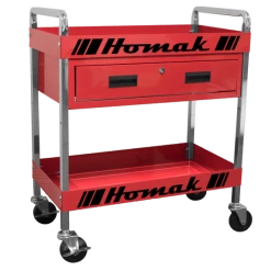 Outlet ⭐ Homak 30 Inch 1 - DRAWER SERVICE CART - RED RD06030210 😍