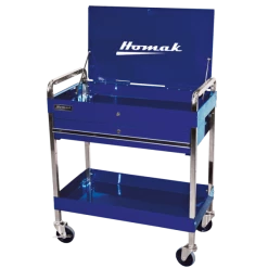 Best Sale 🔔 Homak 32 Inch Professional 1 Drawer Service Cart - Blue BL05500190 🎁