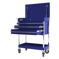 Flash Sale 🔔 Homak 34 Inch Professional 3 Drawer Service Cart - Blue BL05500200 💯
