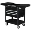 Buy 🛒 Homak 35 Inch 4 DRAWER SLIDE TOP CART - BLACK BK06043500 🔥