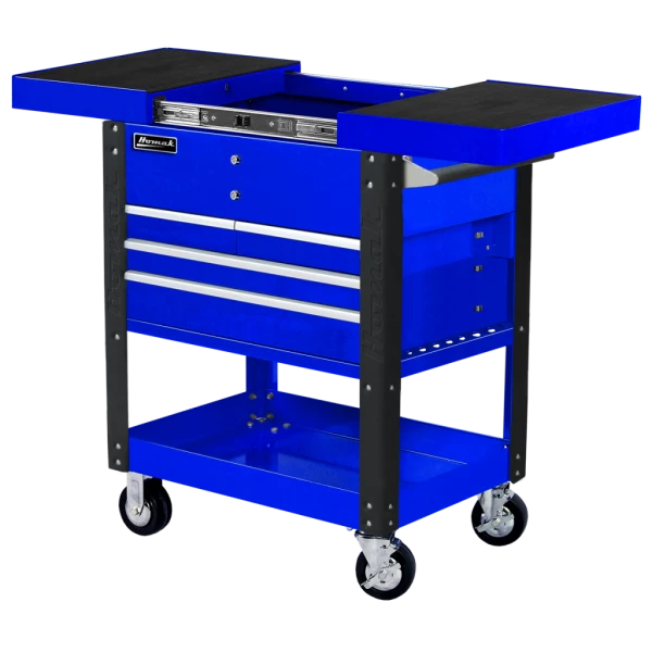 Cheap 😍 Homak 35 Inch 4 DRAWER SLIDE TOP CART - BLUE BL06043500 😀 1 Cheap 😍 Homak 35 Inch 4 DRAWER SLIDE TOP CART - BLUE BL06043500 😀