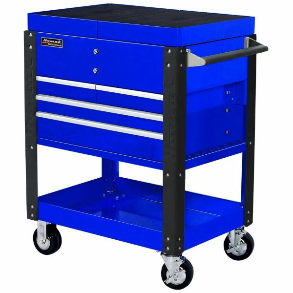 Cheap 😍 Homak 35 Inch 4 DRAWER SLIDE TOP CART - BLUE BL06043500 😀 2 Cheap 😍 Homak 35 Inch 4 DRAWER SLIDE TOP CART - BLUE BL06043500 😀 - Image 2