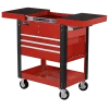 New 🔔 Homak 35 Inch 4 DRAWER SLIDE TOP CART - RED RD06043500 🤩