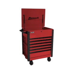 Cheap ❤️ Homak 35 Inch 7 DRAWER FLIP-TOP SERVICE CART - RED RD06035247 🌟