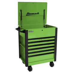 Buy 🎉 Homak 35 Inch 7 DRAWER FLIP-TOP SERVICE CART - GREEN LG06035247 ❤️